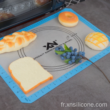 Mat de silicone antiadhésif en logo personnalisé coloré pour cuisine